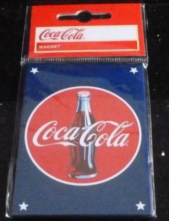 9374-6 € 2,50 coca cola ijzeren magneet 9x6,5 cm